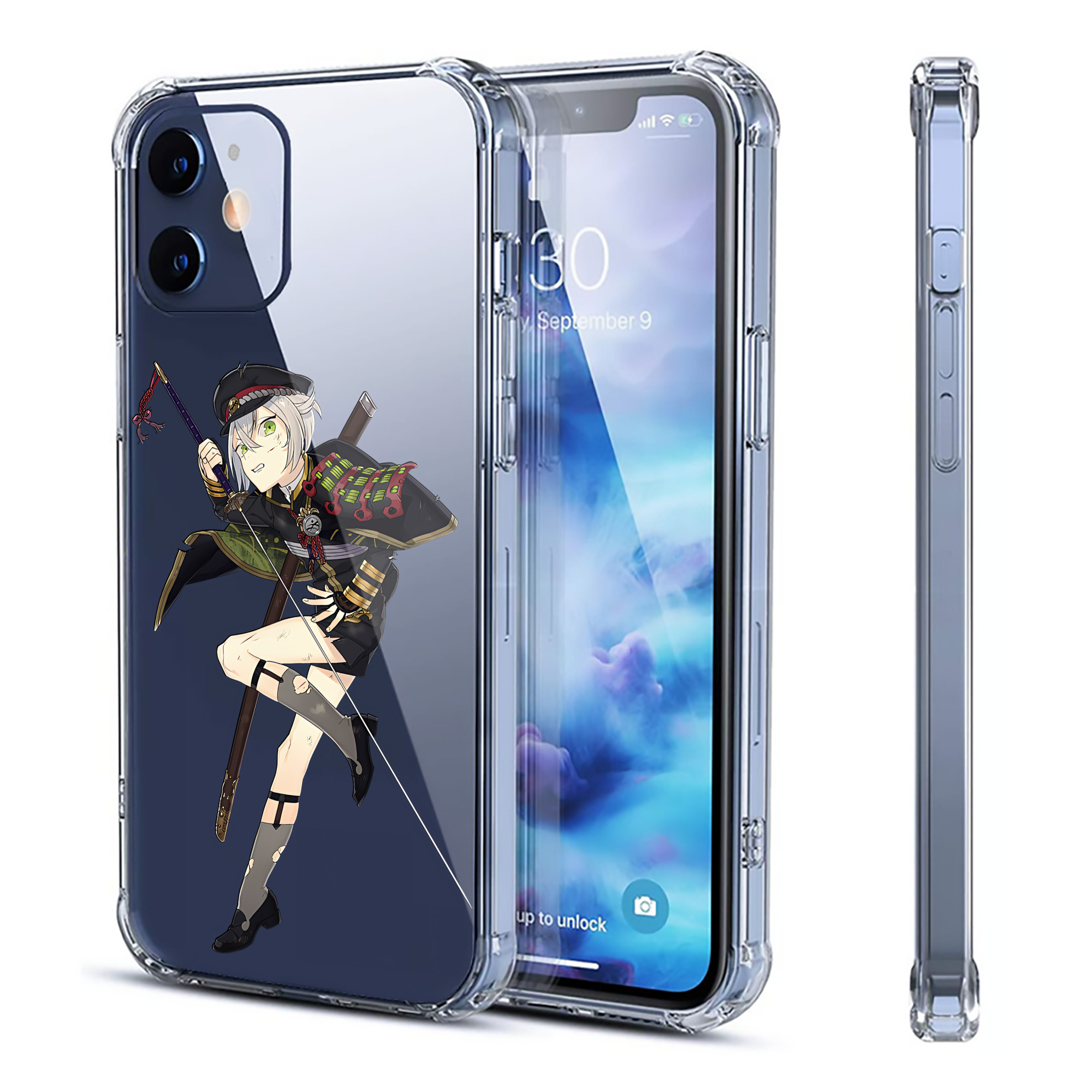 （画像用） 刀剣乱舞 Touken Ranbu 【iPhone 12シリーズ対応】透明スマホケース（クリアソフトケース）